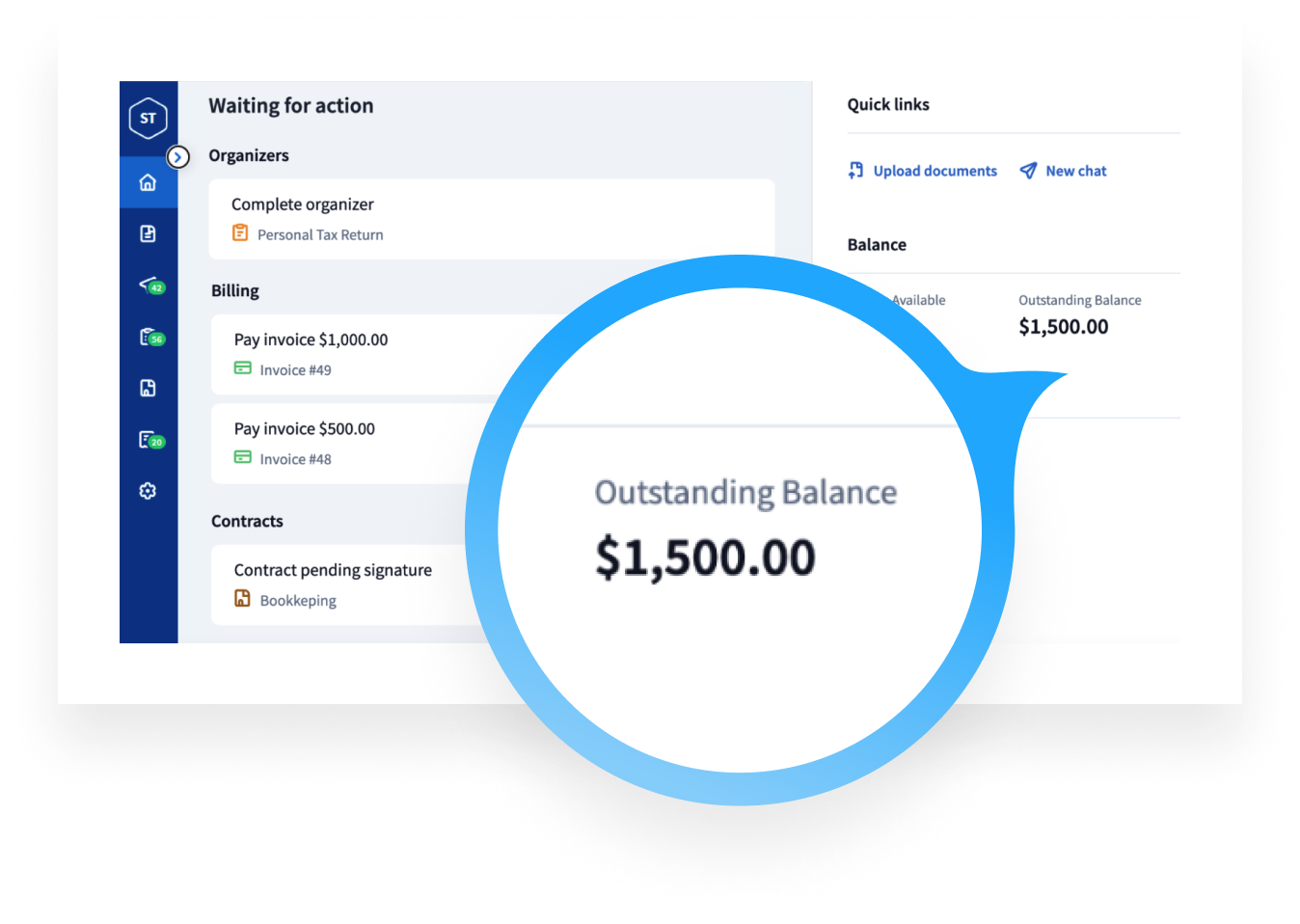 Organize invoicing