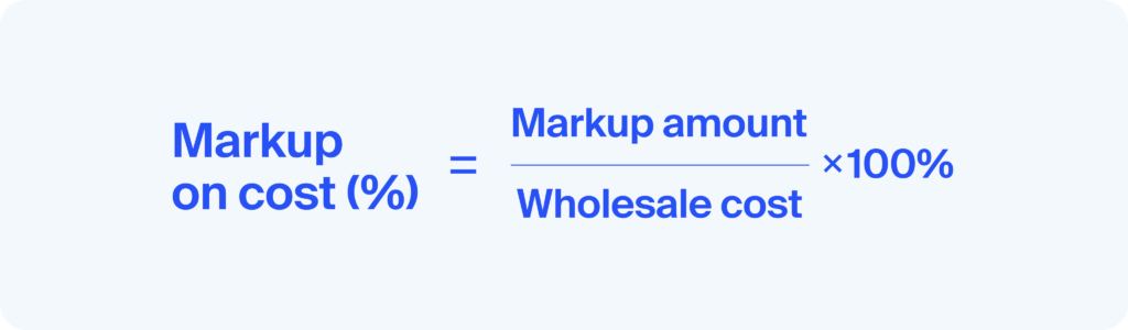 How to calculate markup?