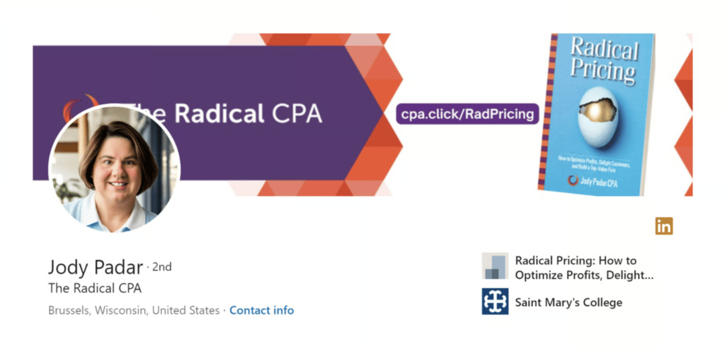 A LinkedIn banner image used to market a book.