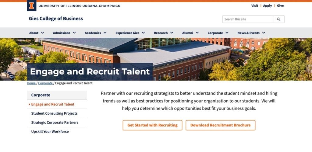 Partnering with the University of Illinois Gies College of Business to source accounting talent.