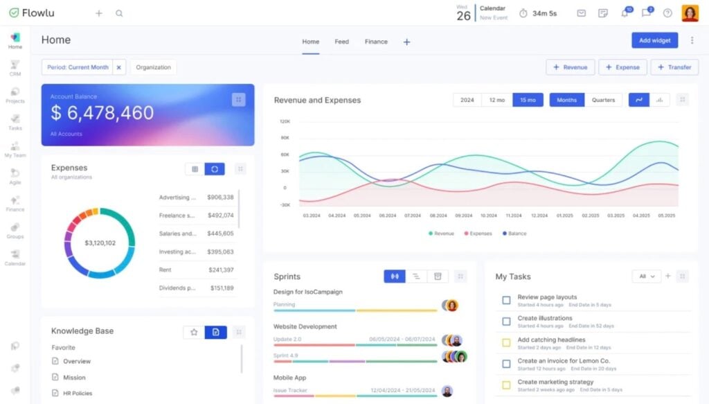 a composite of Cone project management software for accountants