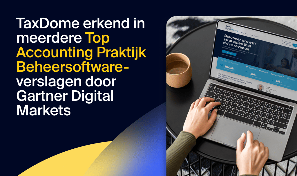 TaxDome erkend in meerdere Top Accounting Praktijk Beheersoftware verslagen door Gartner Digital Markets