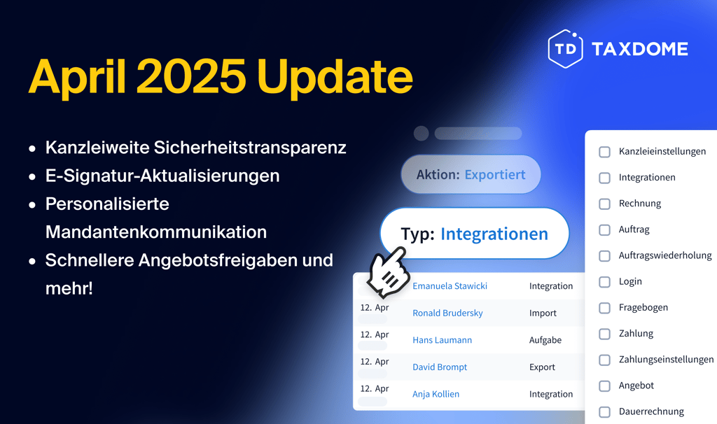 April 2025 Produktupdate