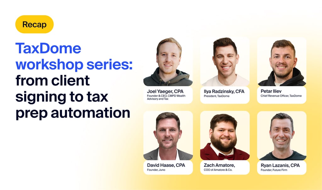 How forward-thinking firms are winning tax season early: insights from TaxDome’s two-part workshop series