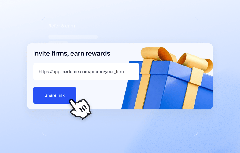 Invite firms, earn rewards
