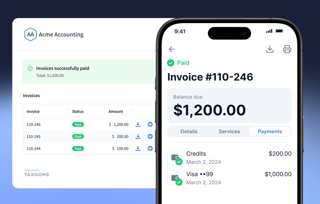 Payment locked in from the beginning