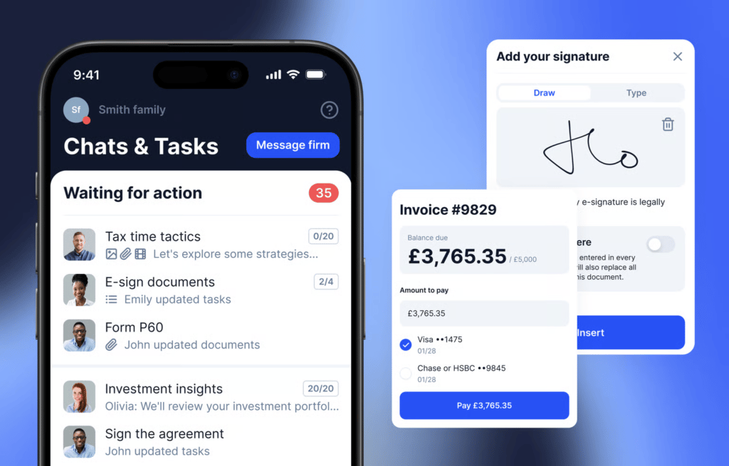 TaxDome client mobile app gives them one login for all communication and file sharing for MTD.