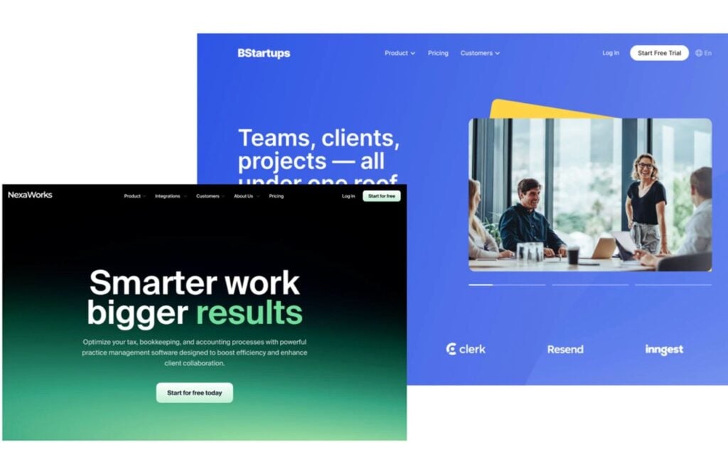 TaxDome’s website builder is ideal for creating referral program landing pages.