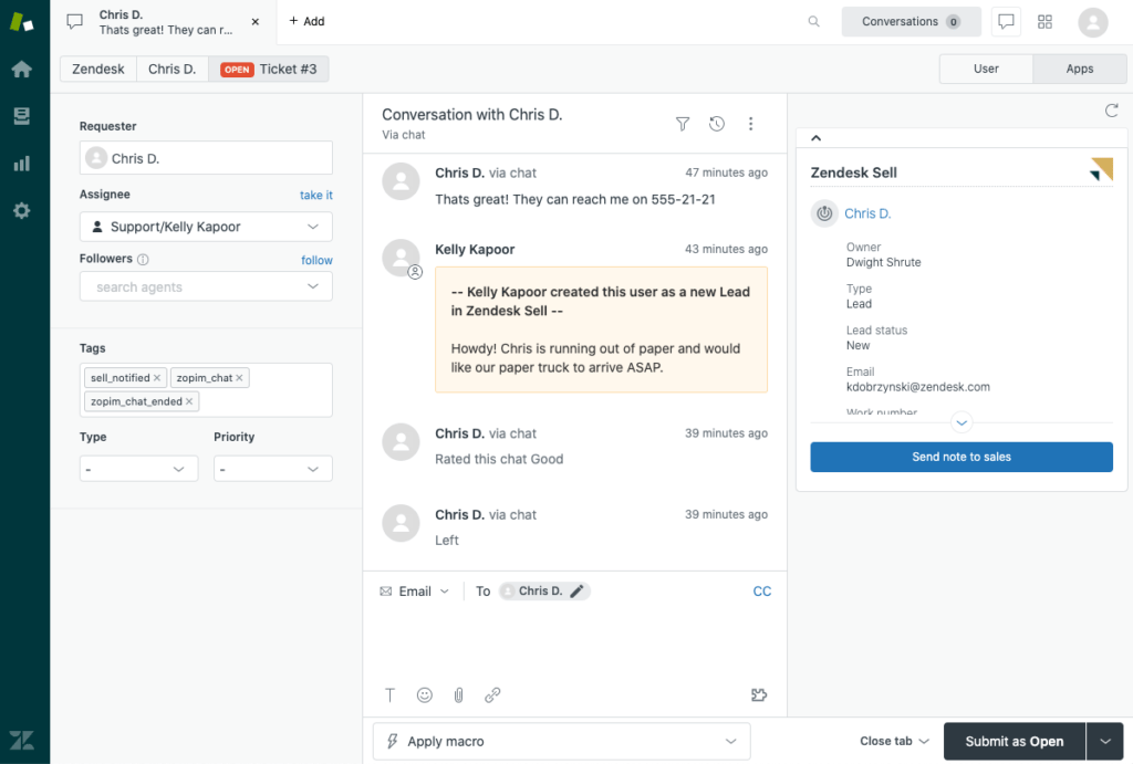 Zendesk - crm
