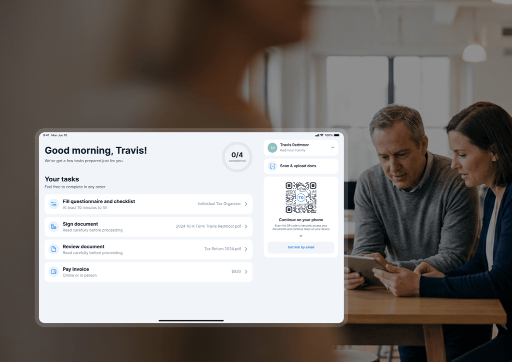 TaxDome Kiosk – the in-person digital experience for your office