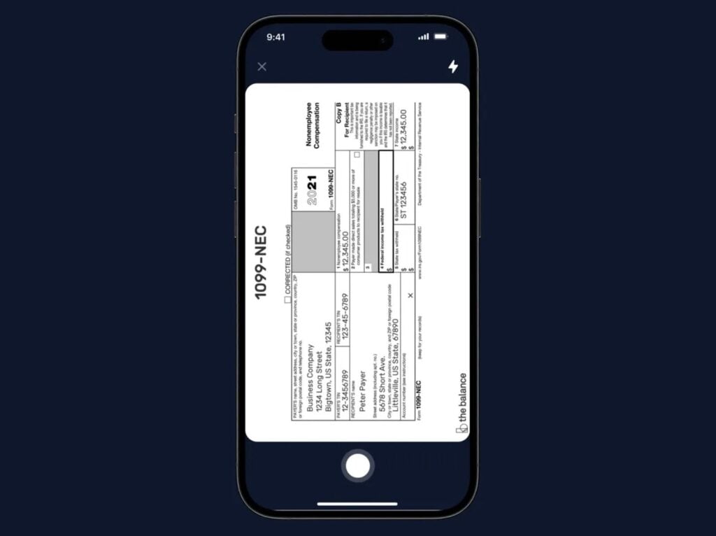 Mobiel scannen van documenten in TaxDome’s klant mobiele app.