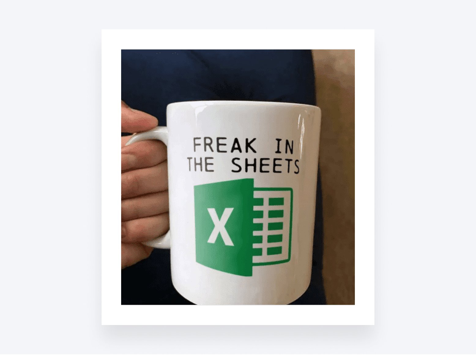 Accounting meme of proficiency in sheets… and in the sheets