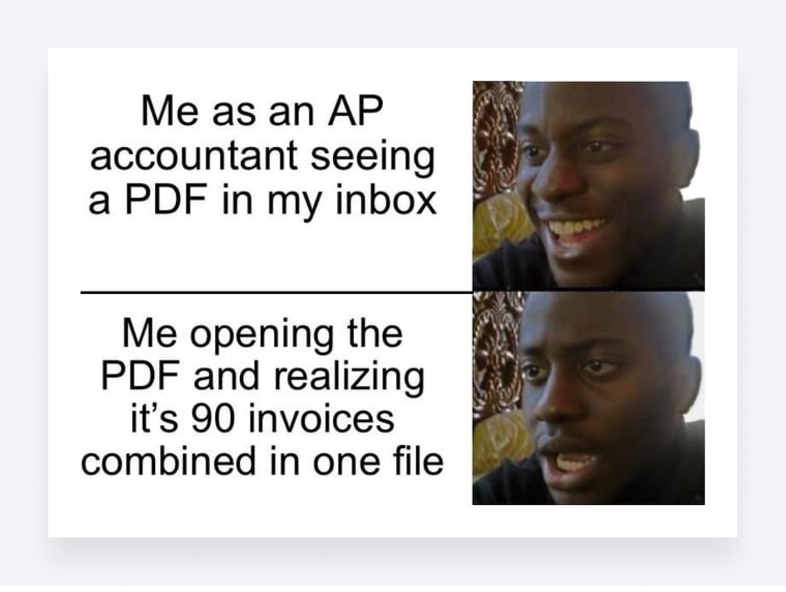 Accounting meme of the deception that hides within PDFs