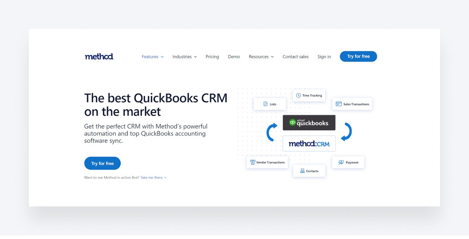 Method’s CRM page