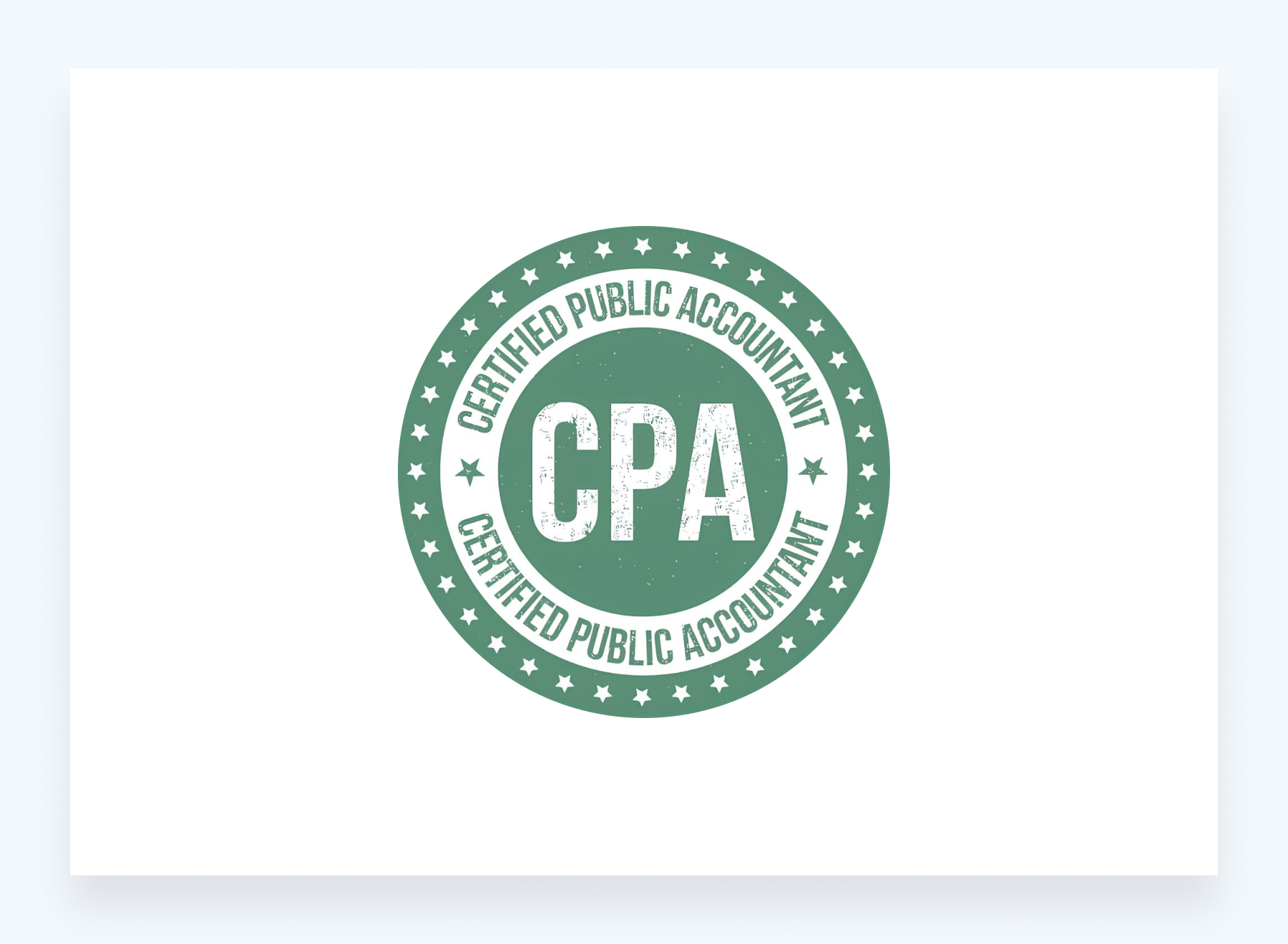CPA badge representing a designation 