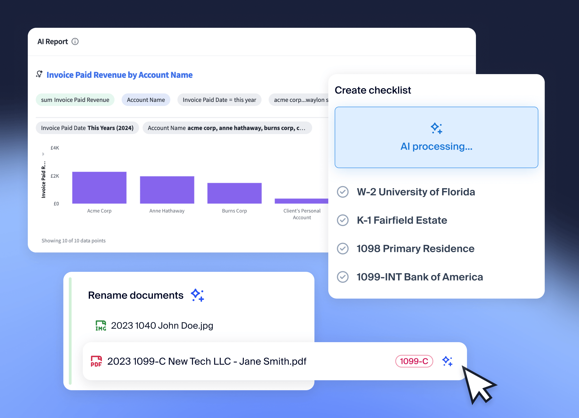 TaxDome AI features