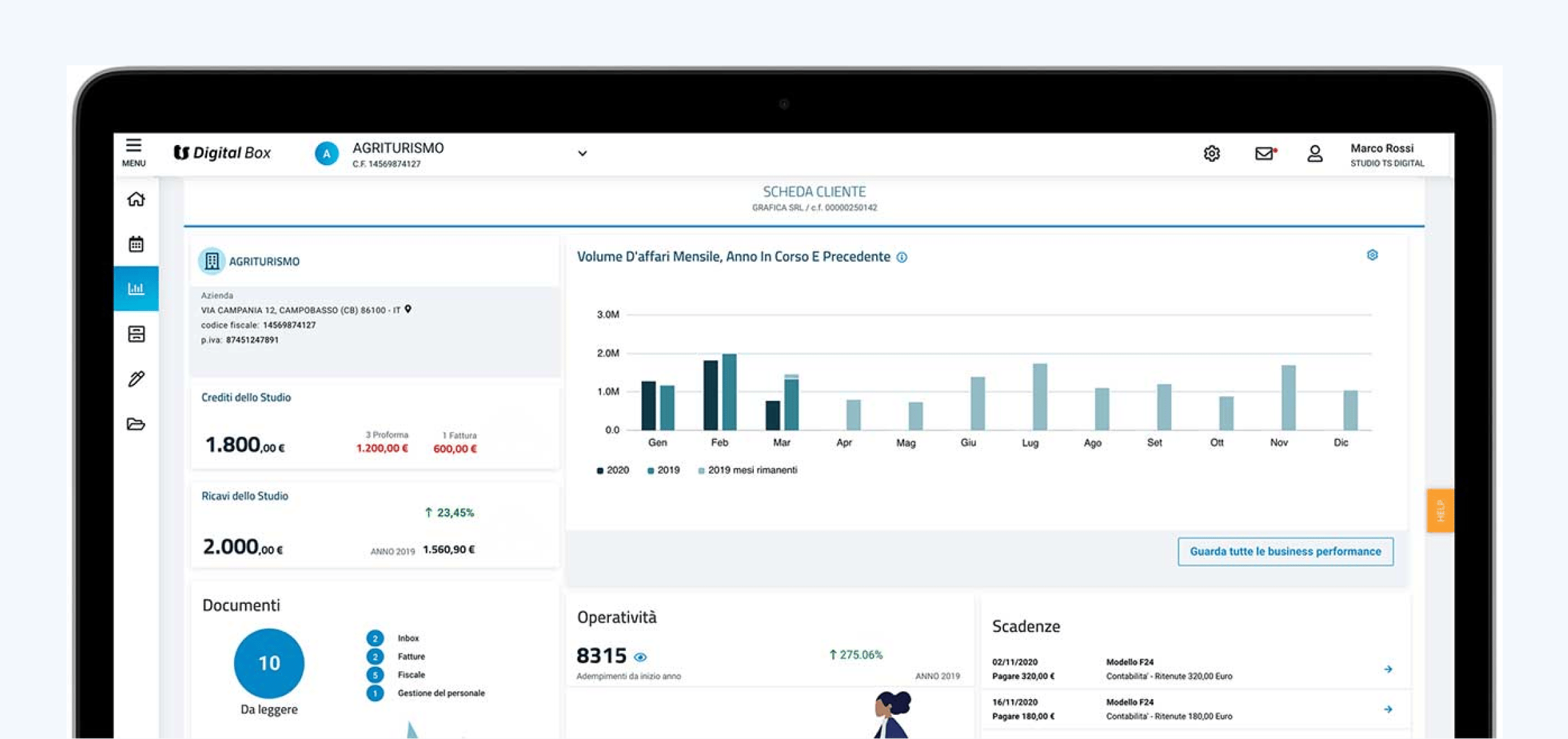 screenshot TeamSystem Studio e DigitalBox