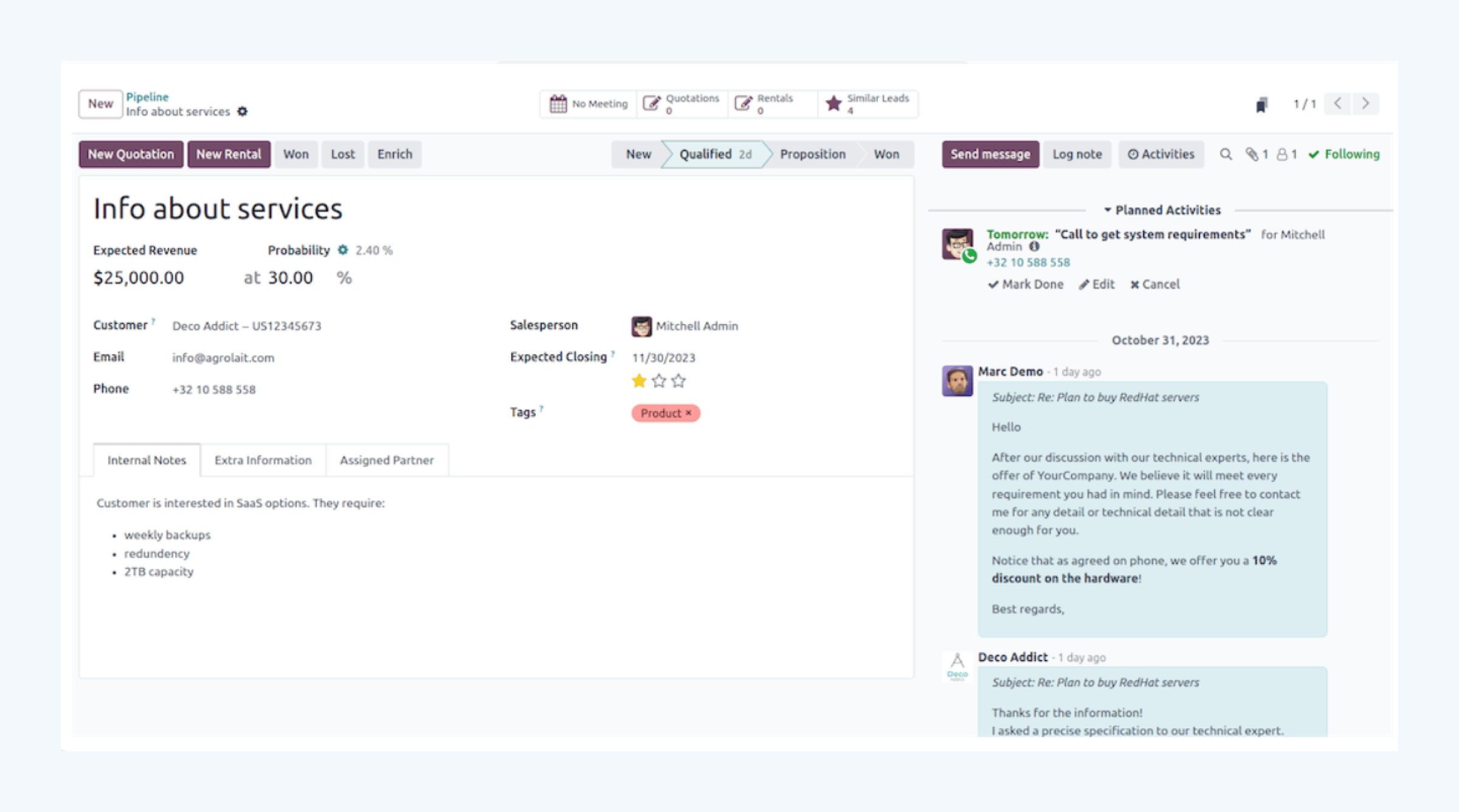 Odoo, sistema ERP open source