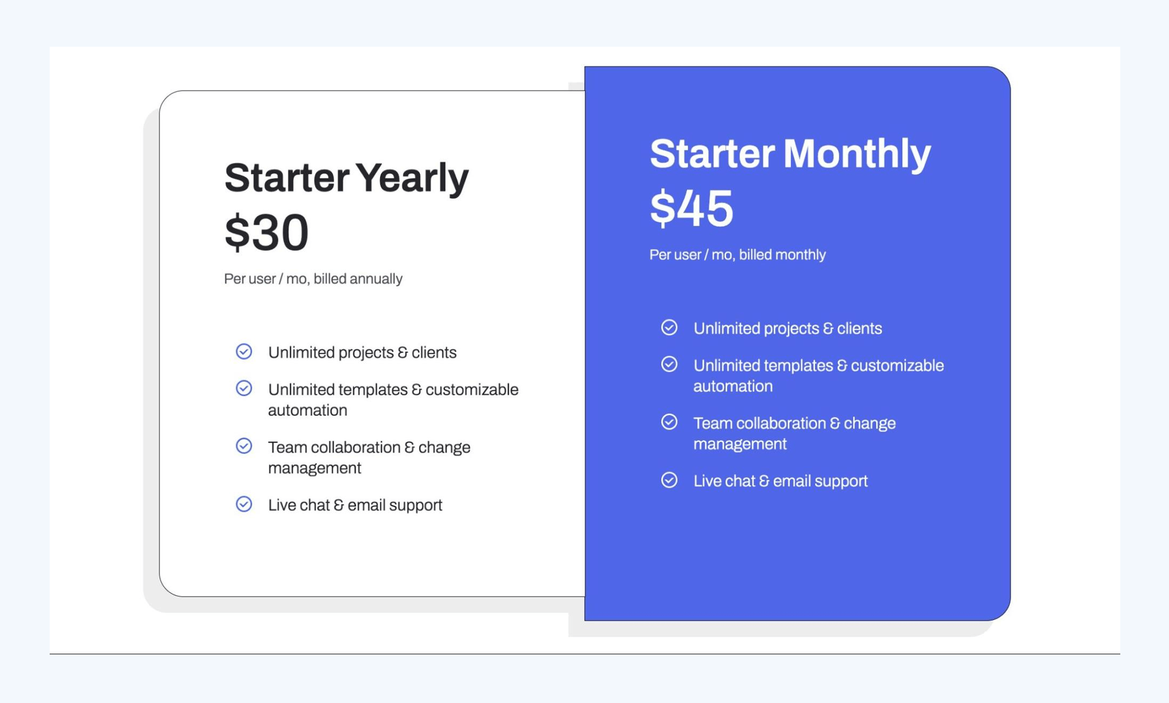 A screenshot showing Jetpack Workflow’s plans and pricing
