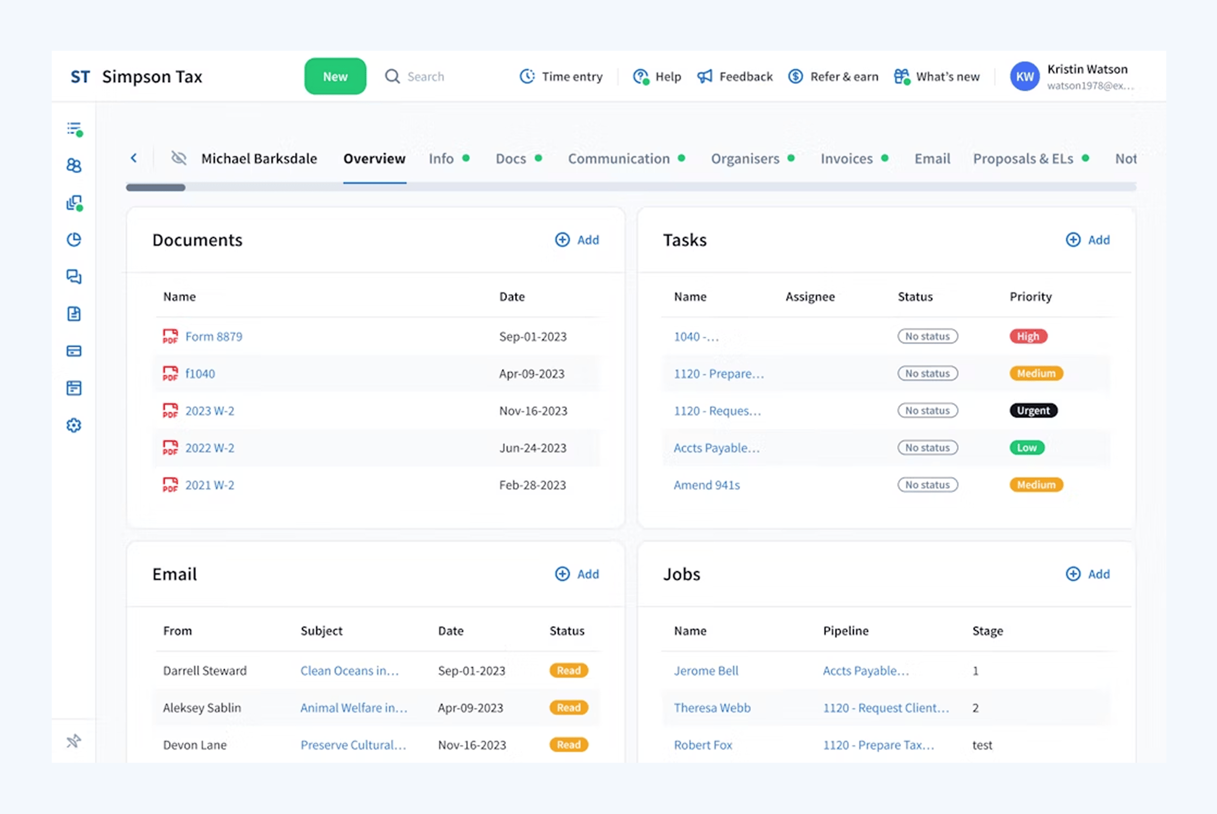 TaxDome platform overview with unified workspace
