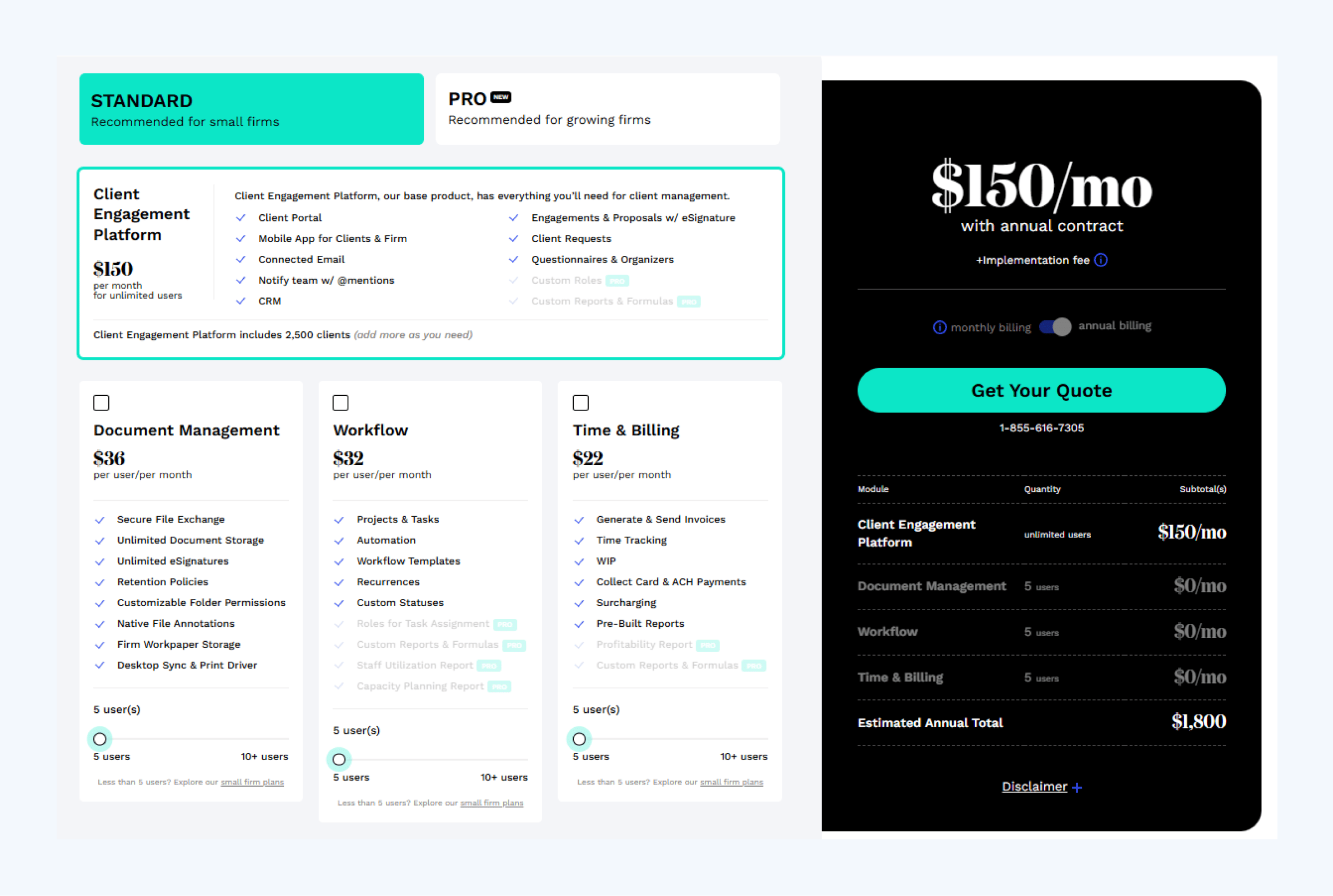 Canopy pricing plan breakdown