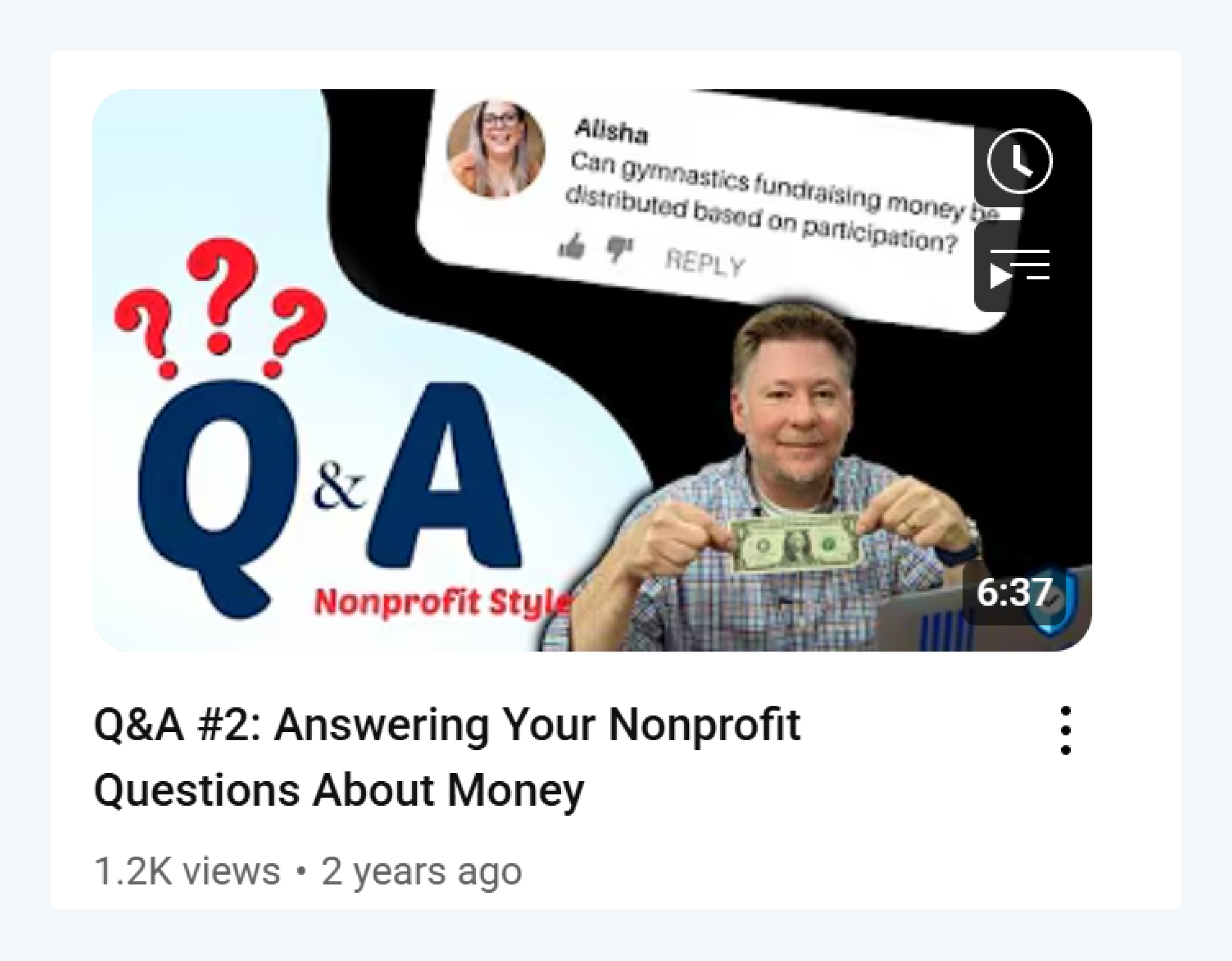 Q&A session posted by The Foundation Group on YouTube