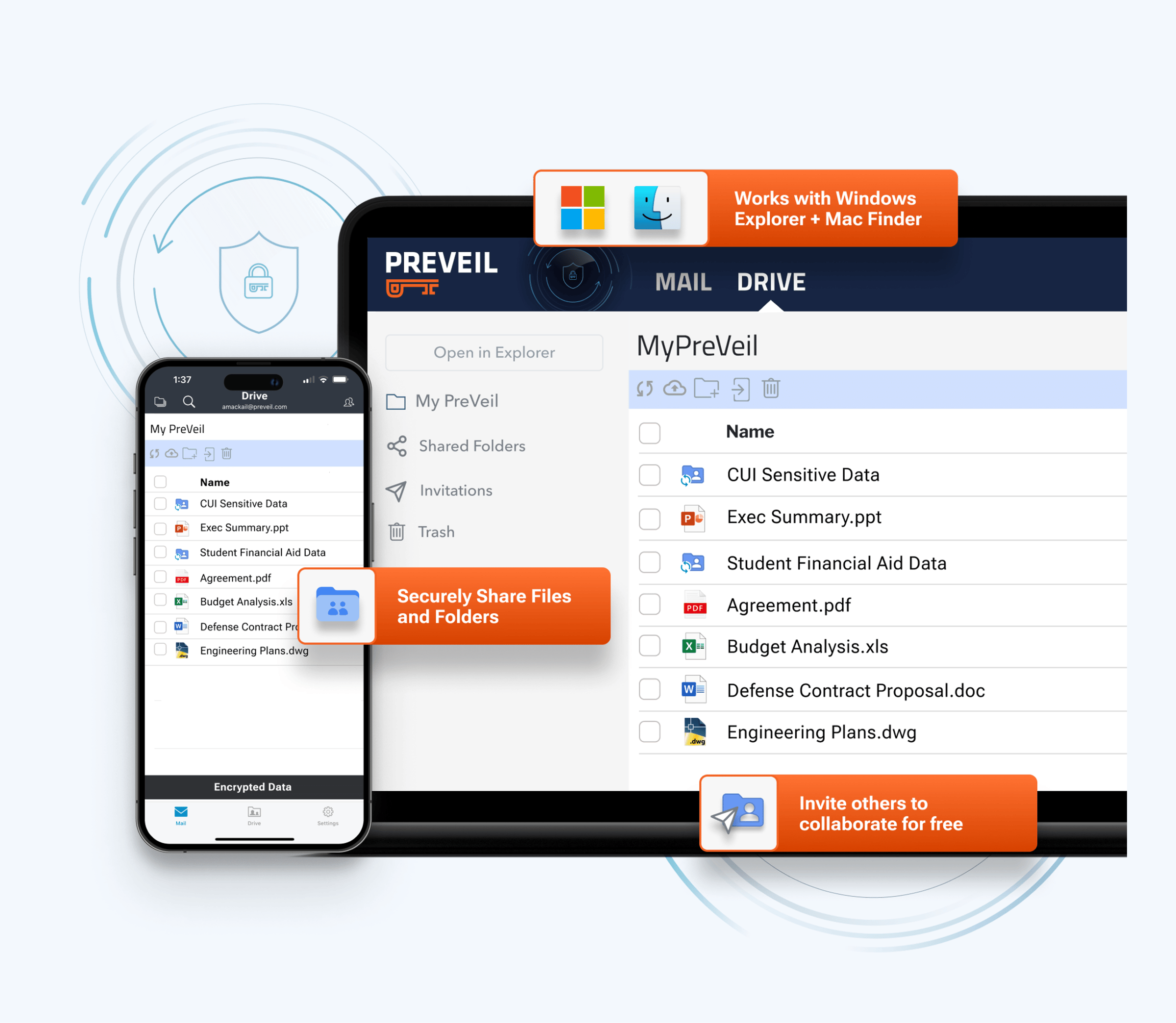 Example of using Preveil for encrypting documents