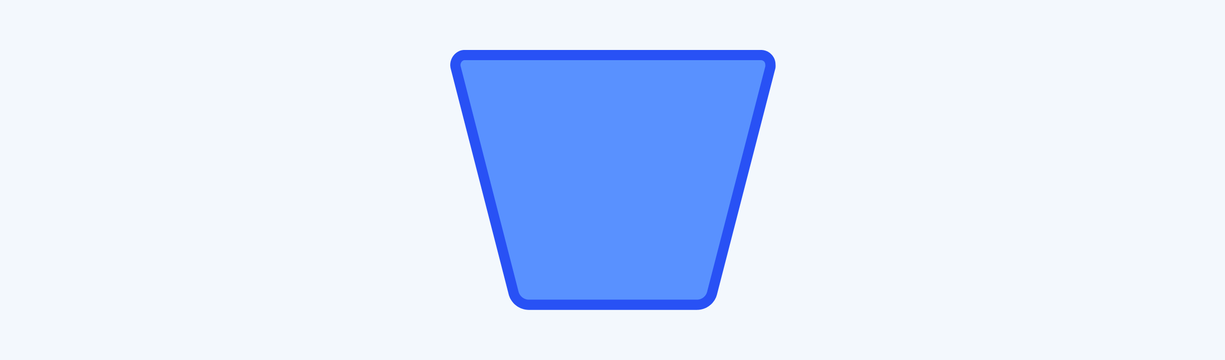 The flowchart symbol for manual input