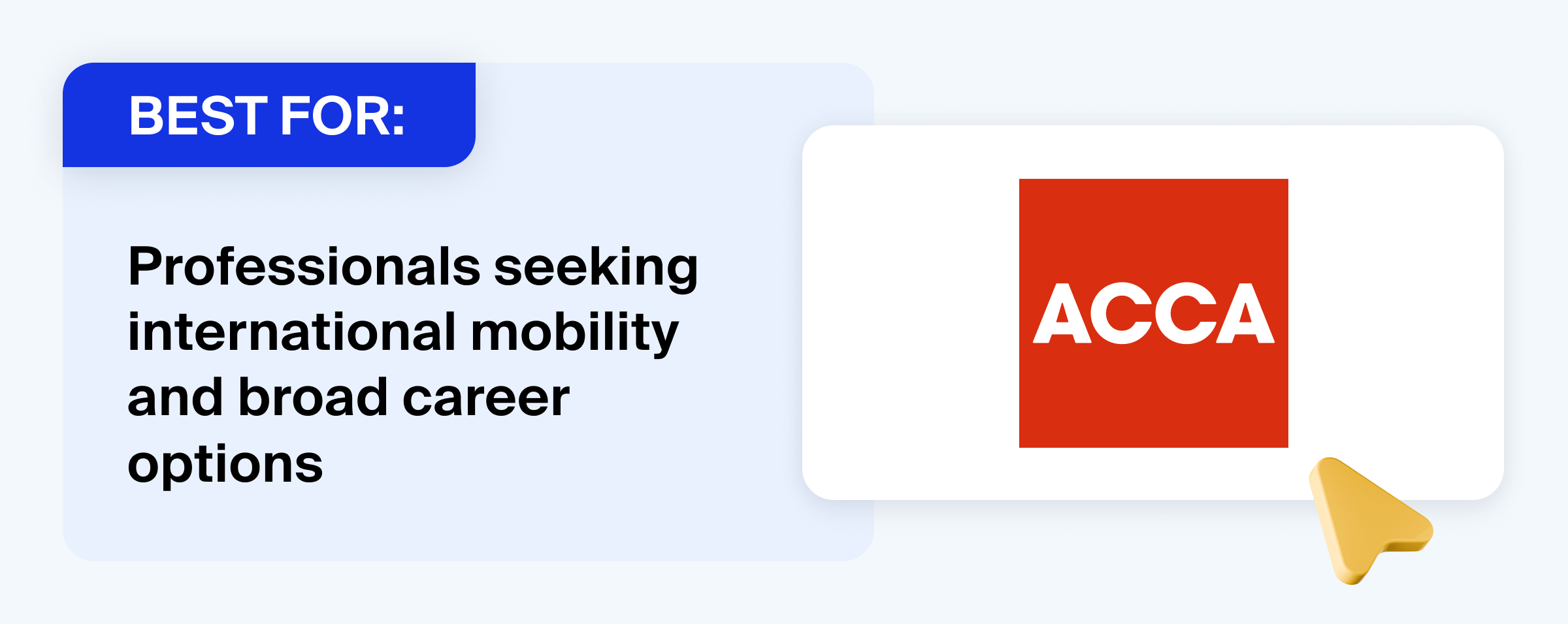 Image showing who the ACCA qualification is best for