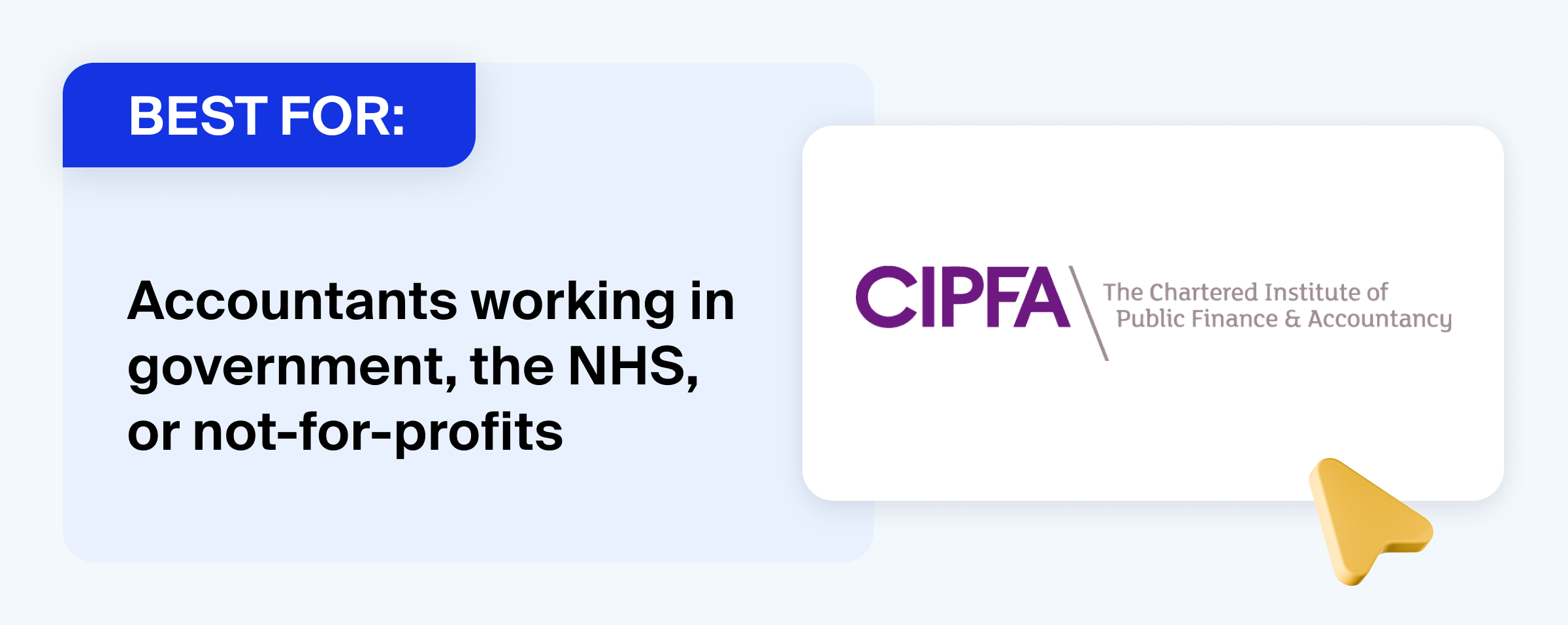 Image highlighting who CIPFA is most suitable for