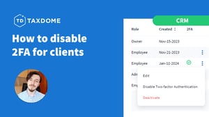 How to disable two-factor authentication for clients and team members