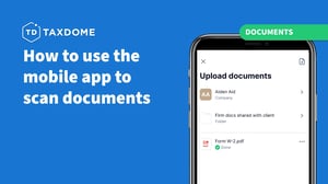 How to use the mobile app to scan documents