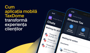 Revoluționarea experienței clientului de ce aplicația mobilă TaxDome este în top 100 și are 4,9/5 din peste 4000 de recenzii