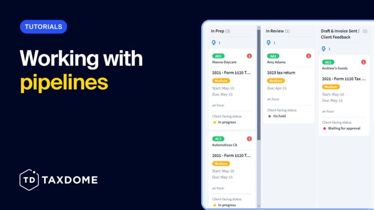 Working with pipelines