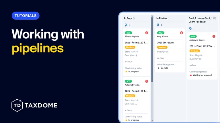 Working with pipelines