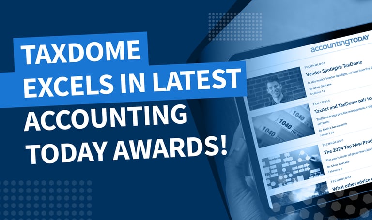 TaxDome recognized twice in Accounting Today’s 2024 Top New Products awards