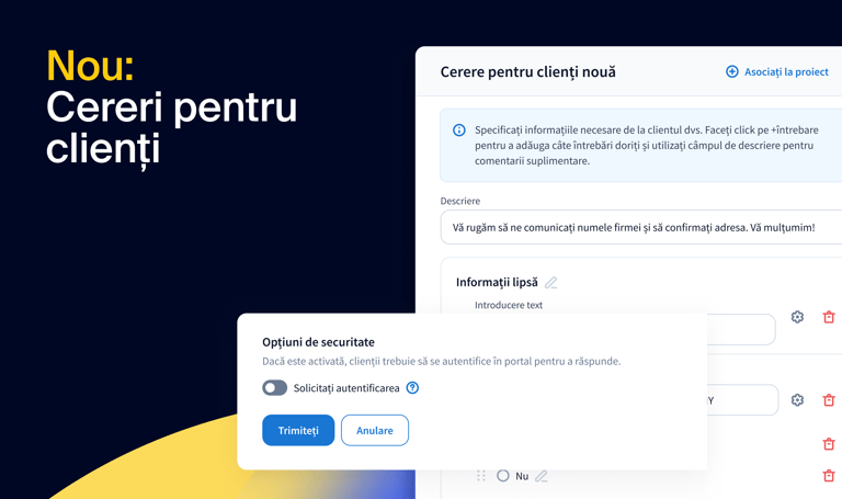 Cereri pentru clienți: o nouă soluție pentru colectarea rapidă și simplă a informațiilor de la clienți