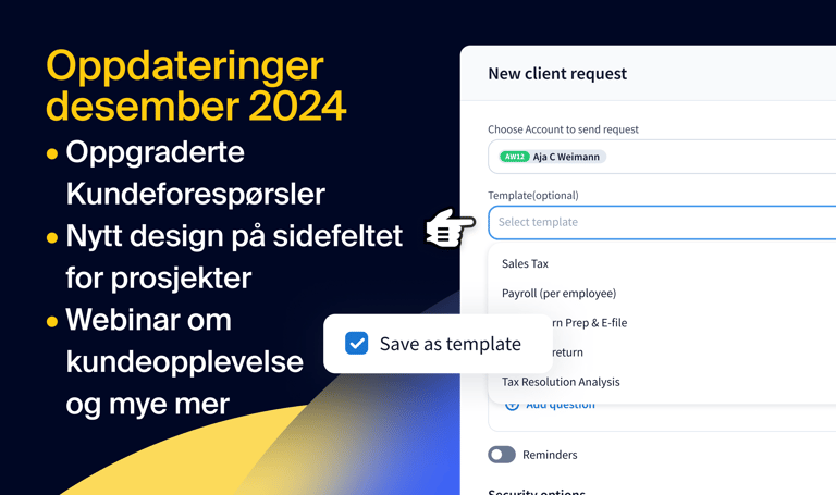Oppdatering desember 2024