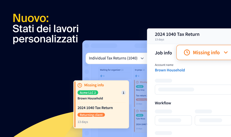 Assumete il pieno controllo del workflow: trasformate le eccezioni in processi continui con gli stati di lavoro personalizzati.