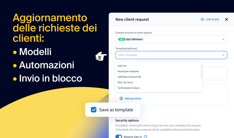 Le richieste dei clienti sono appena diventate più veloci e facili: modelli, automazioni e invii in blocco