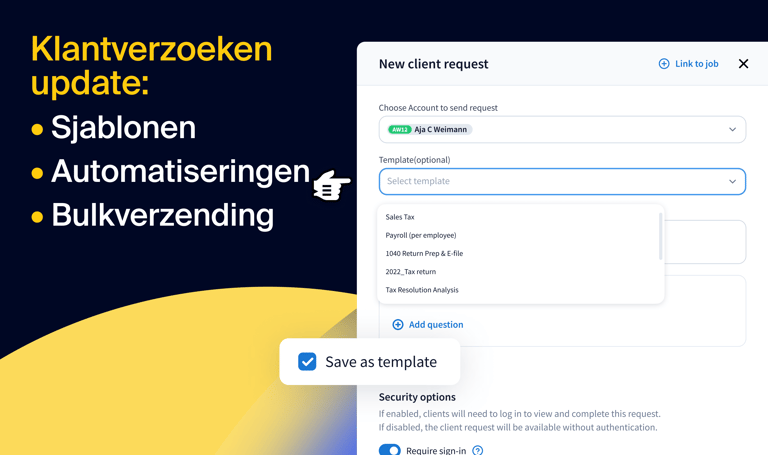 Klantverzoeken zijn net sneller en eenvoudiger geworden: sjablonen, automatiseringen, en bulkverzending