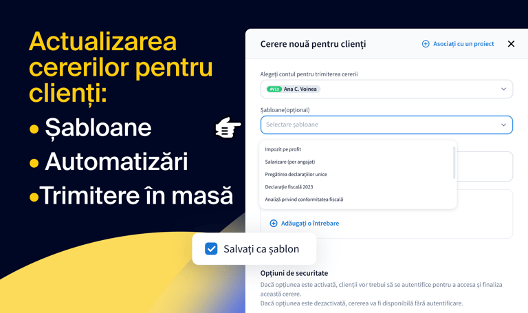 Cererile pentru clienți sunt acum mai rapide și mai ușor de gestionat: șabloane, automatizări și trimitere în masă