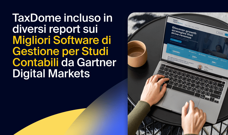 TaxDome è stato incluso in diversi report sui migliori software di gestione per studi contabili da Gartner Digital Markets