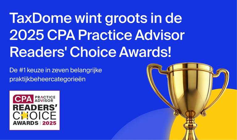 TaxDome wint zeven categorieën in de 2025 CPA Practice Advisor Readers’ Choice Awards