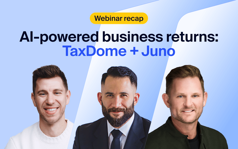 Webinar recap and Q&A: AI-powered business returns with TaxDome + Juno