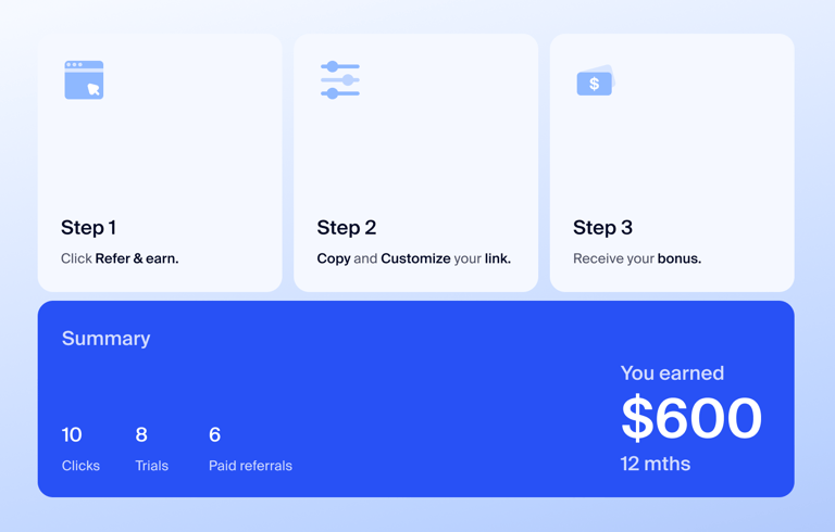 How the referral program works