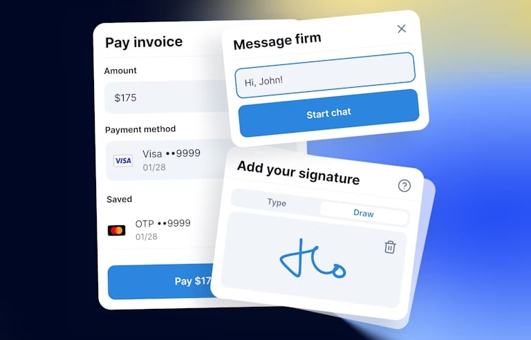 TaxDome client portal mobile experience