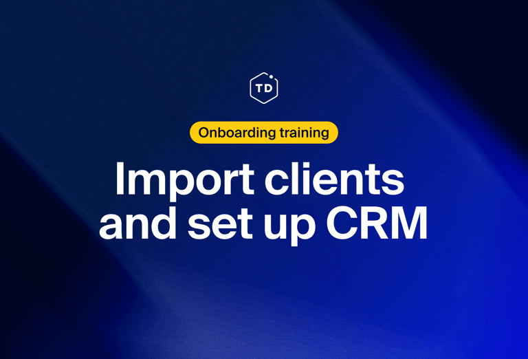 Import clients and set up CRM