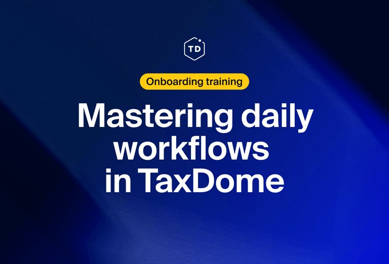 Mastering daily workflows in TaxDome