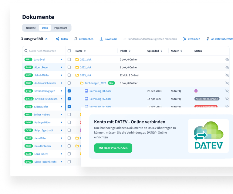 Nahtlose DATEV-Integration